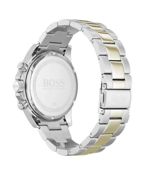 HUGO Men's Quartz Watch with Stainless Steel Strap, Two Tone, 22 (Model: 1513767) HUGO