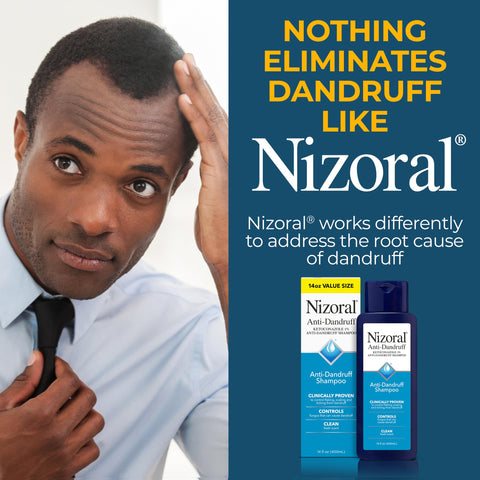 Nizoral Anti-Dandruff Shampoo with 1% Ketoconazole, Fresh Scent, 14 Fl Oz Nizoral
