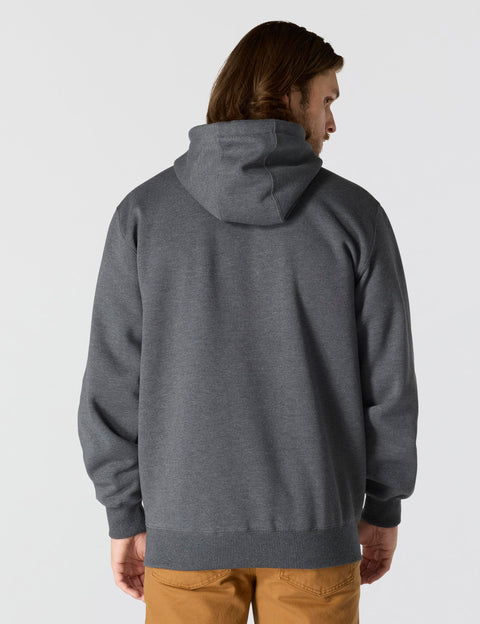 Carhartt mens Rain Defender Paxton Heavyweight Hooded Sweatshirt work utility shirts, Carbon Heather 2, Large US