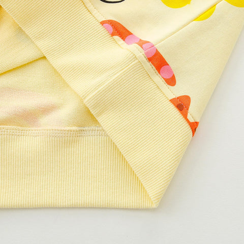 Little Girls Sweatshirts Clothes Outfits Fall Winter Spring Cotton Cute Crewneck Long Sleeve Floral and Rainbow Casual Shirt Tops Hoodie Clothing for Daily School Playwear Cream with Flowers Size 6