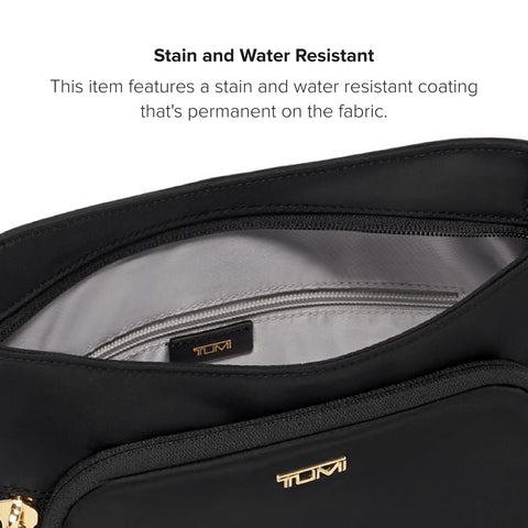 TUMI - Voyageur Tyler Crossbody - Women's Crossbody Bag for Everyday Use - Bags for Travel - Black/Gold TUMI