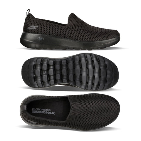 Skechers Women's Go Walk Joy Sneaker-5Gen Cushioning, Air-Cooled GOGA Mat, Breathable Mesh Upper Sneaker, Black, 8.5