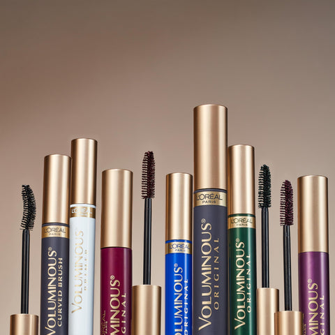 L'Oreal Paris Makeup Voluminous Original Volume Building Mascara with Curved Brush, Black, 2 Count