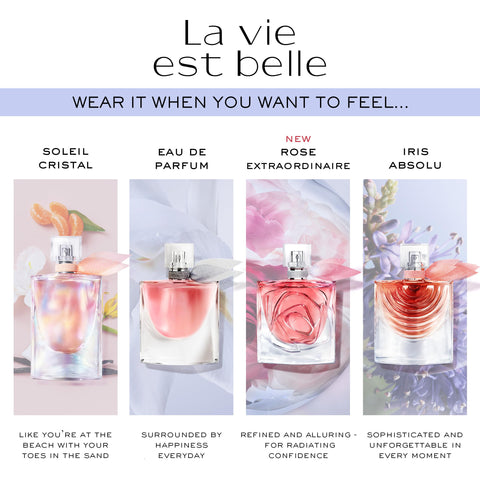 Lancôme La Vie Est Belle Rose Extraordinaire Eau de Parfum - New & Amazon Exclusive - Long Lasting Fragrance with Rose, Iris & Woody Musk - Warm & Floral Women's Perfume, 1.7 Fl Oz Lancôme