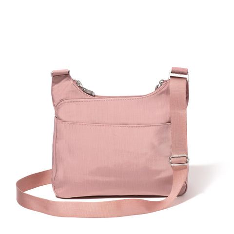 Baggallini Cross Over Crossbody Bag for Women - Lightweight Water-Resistant Travel Bag - Adjustable Strap Extar Pockets Baggallini