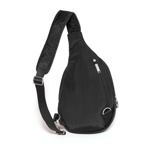 Baggallini Securtex® Anti-Theft Triple Zip Sling - Travel Backpack Sling Bag Crossbody - RFID Wallet Locking Zipper Baggallini