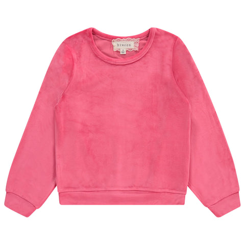 BTween Girls Cozy Velour Sweatshirt Set, 3 Pack of Soft Sweatshirts for Kids, Stylish Casual Outfits, Sizes 4-66