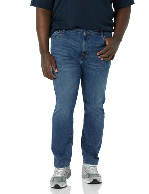 Amazon Essentials Men's Skinny-Fit High Stretch Jean, Medium Wash, 34W x 30L