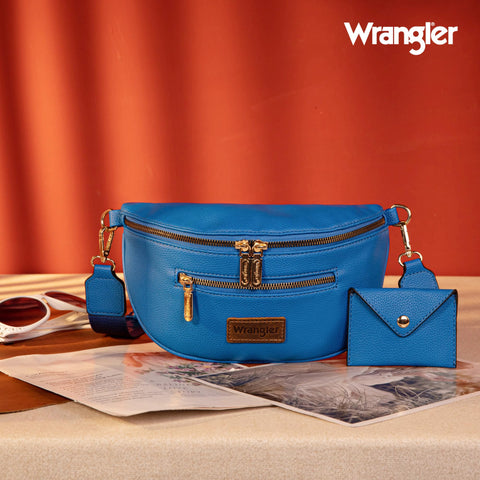 Wrangler Fanny Packs for Women Crossbody Sling Bag Waist Bag with Card Holder Wrangler