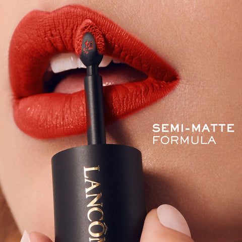 Lancôme L'Absolu Rouge Drama Ink Semi-Matte Liquid Lipstick - Highly Pigmented - All Day Wear - 502 Fiery Pink Lancôme