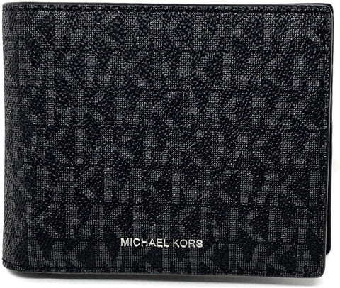 Michael Kors Men's Cooper Billfold with Passcase Wallet (Black) Michael Kors