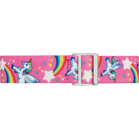 Timex Girls TW7C25500 Time Machines Pink/Rainbows & Unicorns Elastic Fabric Strap Watch