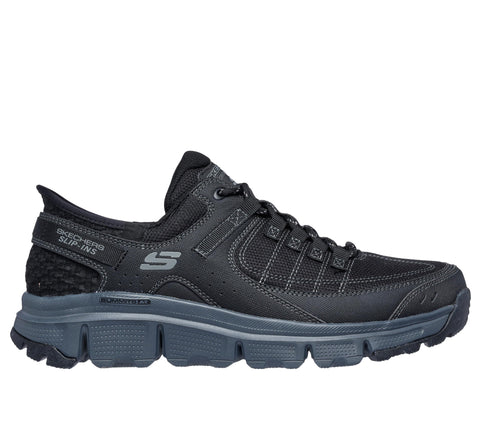 Skechers Men's Summits at Hands Free Slip-in Sneaker, Black/Charcoal, 11 Wide