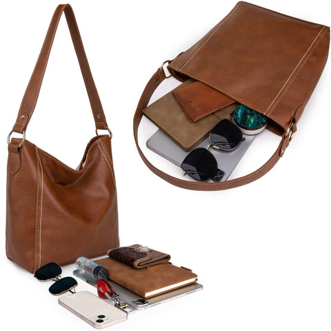 Montana West Purses for Women Vegan Leather Shoulder Purses and Handbags Hobo Bags for Women MWC-070BR Montana West