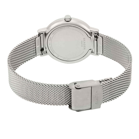 Skagen Women's Signatur Quartz Analog Stainless Steel and Stainless Steel Mesh Watch, Color: Silver / Silver (Model: SKW2692) Skagen