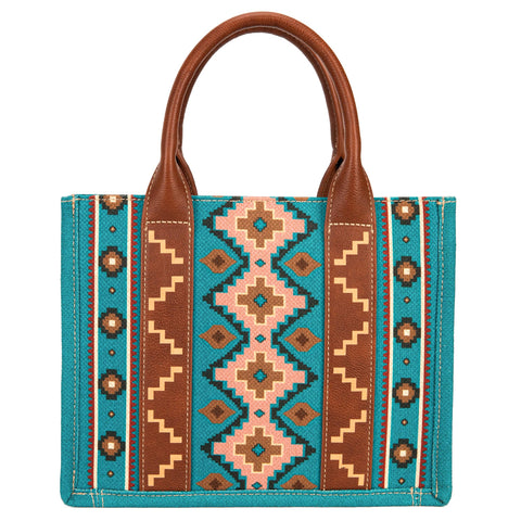 Wrangler Purse for Women Boho Aztec Tote Bag Hobo Shoulder Top Handle Handbags with Wide Guitar Strap WG2203-8120SWDTQ Montana West