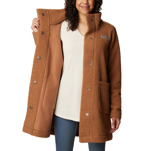 Columbia Women's Panorama Long Jacket, Camel Brown, Medium