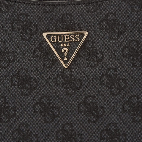 GUESS Noelle Top Zip Shoulder Bag, Coal Logo GUESS