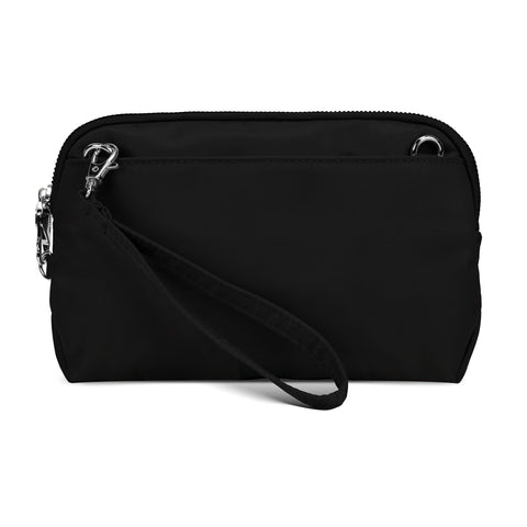 Travelon Anti-Theft Tailored Convertible Crossbody Clutch, Onyx Travelon