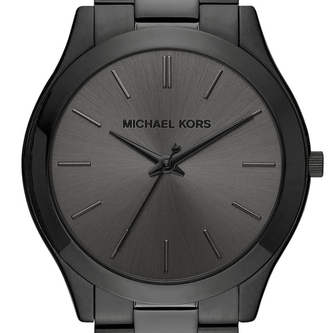 Michael Kors Slim Runway Three-Hand Black Stainless Steel Men's Watch (Model: MK8507) Michael Kors