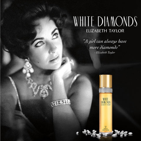 Elizabeth Taylor White Diamonds Women's Perfume, Long-Lasting Floral Fragrance for Her, Eau de Toilette EDT Spray, 1.7 fl oz