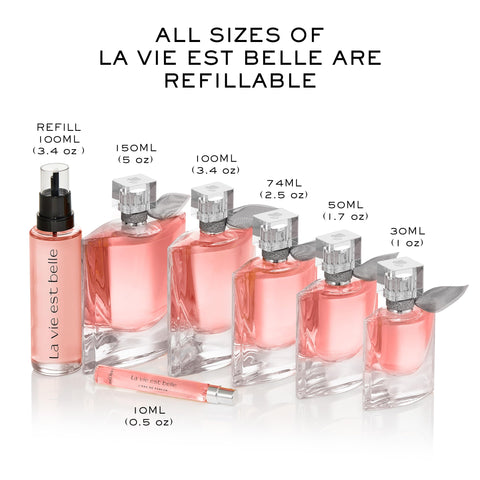 Lancôme La Vie Est Belle Eau de Parfum - Long Lasting Fragrance with Notes of Iris, Earthy Patchouli, Warm Vanilla & Spun Sugar - Floral & Sweet Women's Perfume, 3.4 Fl Oz Lancôme