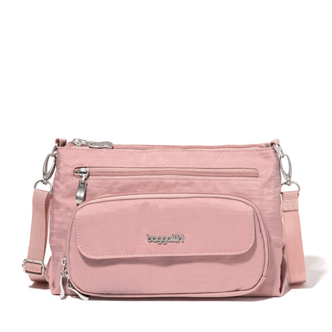 Baggallini Original Everyday Bag - Crossbody Bag for Women with Built-in RFID Wallet - Travel Bag Small Crossbody Baggallini