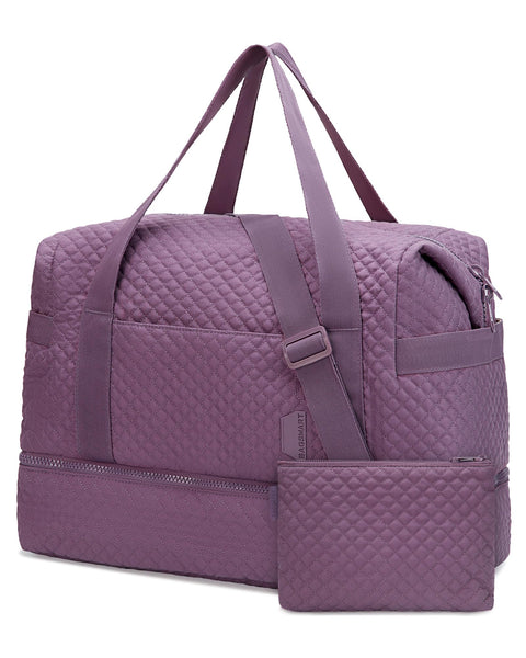 BAGSMART Large Gym Bag with Yoga Mat Buckle, Weekender Overnight Bag for Women, Travel Duffle Bag for Travel Essentials, Carry On Tote Bag Hospital Bag for Labor and Delivery BAGSMART