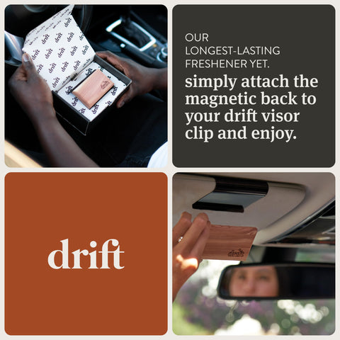 Drift Car Air Freshener - Wood Air Freshener - Car Odor Eliminator - Teak Scent Starter Kit drift