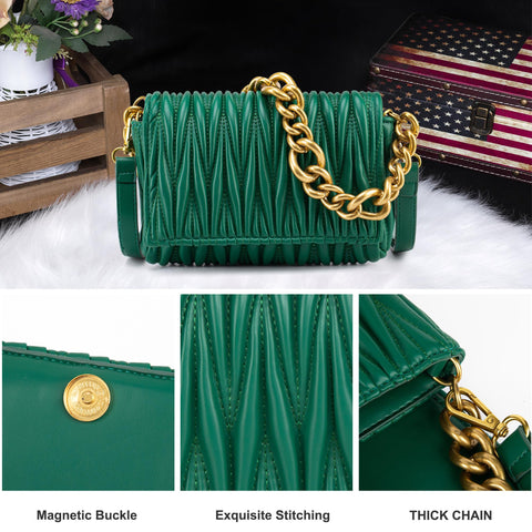 Montana West Quilted Evening Handbags for Women Crossbody Bags Trendy Small Purses and Top Handle Handbags MWC-060ADGN Montana West