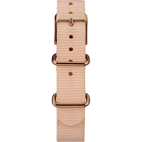 Timex Women's TW2R59900 Weekender 31mm Pink/Rose Gold-Tone Nylon Slip-Thru Strap Watch Timex