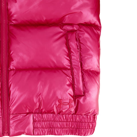 Under Armour Metallic Bomber Puffer Jacket, Virtual Pink, Girl