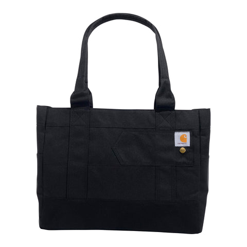 Carhartt Horizontal Zip Tote, Durable Water-Resistant Tote Bag with Zipper Closure, Black