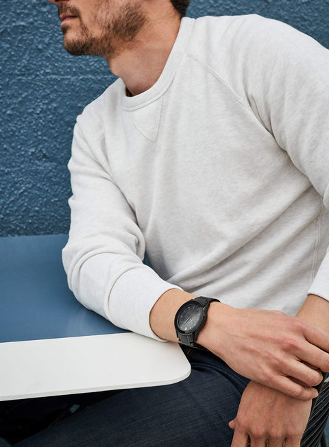 Relic by Fossil Men's Rylan Three-Hand Black Stainless Steel Bracelet Watch (Model: ZR77271) Relic by Fossil