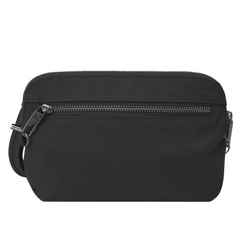 Travelon Anti-Theft Tailored Convertible Crossbody Clutch, Onyx Travelon