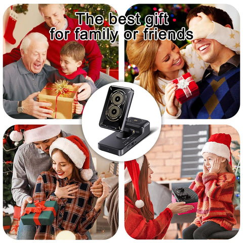 Gifts for Men Women, Bluetooth Speaker with Wireless Charging Phone Stand, HD Surround Sound Speaker, Cool Gadget Gifts for Men Women Dad Mom Birthday MepvabKY