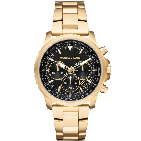 Michael Kors Men's Cortlandt Chronograph Gold-Tone Stainless Steel Watch MK8642 Michael Kors