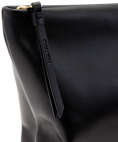 AllSaints Bettina Leather Clutch Bag, Black AllSaints