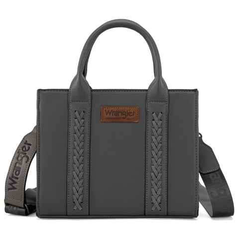 Wrangler Tote Bag for Women Top Handle Handbags Satchel Bag Shoulder Bag Purse for Women with Crossbody Strap LG-WG70-8120DGY Wrangler