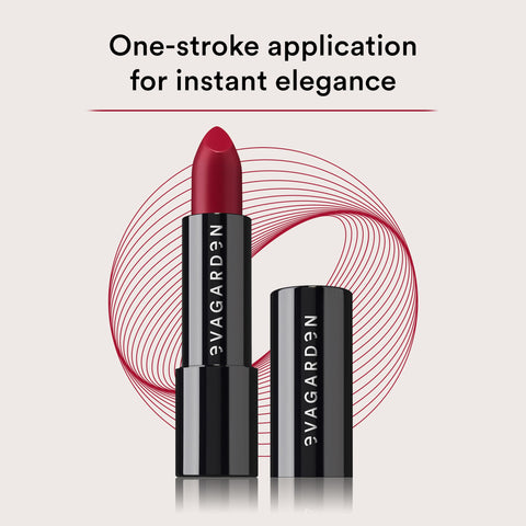 EVAGARDEN Classy Lipstick - Formulated with Natural Oils - Envelopes Your Skin with Satin Effect - Light, Pigmented Blend Gives Full Coverage and Chic Finish Instantly - 614 Brick Red - 0.1 oz EVAGARDEN