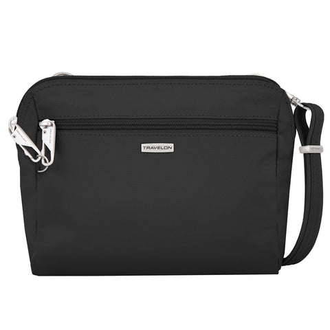 Travelon Women's Classic Convertible Crossbody & Waist Pack, Black, 8 x 7 x 2 Travelon