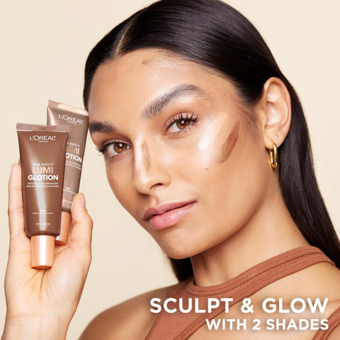 L'Oreal Paris Makeup True Match Lumi Glotion, Natural Glow Enhancer, Illuminator Highlighter, Bronzing Drops For a Sun-Kissed Glow, 903 Medium L'Oreal Paris