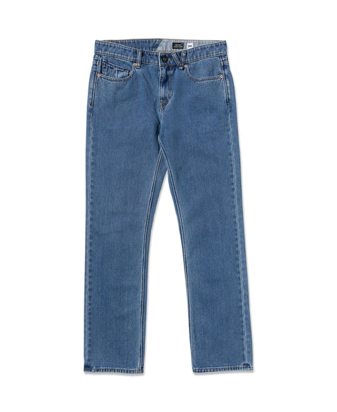 Volcom Men's Solver Denim Jean, Standard Issue Blue, 40x34