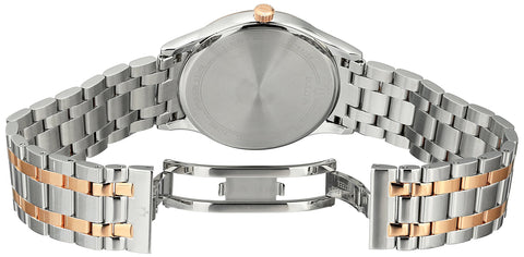 Bulova Men's Classic Two-Tone Stainless Steel 3-Hand Calendar Date Quartz Watch with Diamonds and Blue Dial Style: 98D130 Bulova