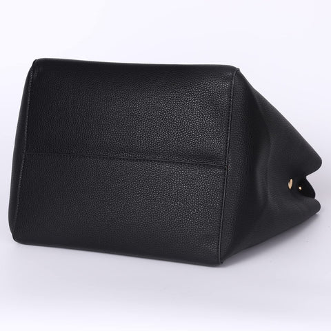 SQLP Black Bucket Work Tote Bags for Women the Tote Bag Leather Purse and handbags ladies Waterproof Shoulder commuter Bag sqlp