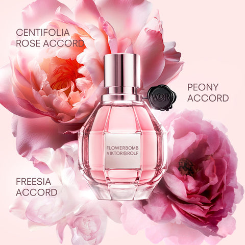 Viktor&Rolf - Flowerbomb Eau de Parfum - Women's Perfume Gift Set - Floral & Woody - With Notes of Rose, Peony & Patchouli - Perfume, 3.4 Fl oz, Body Cream, 1.4 Fl Oz & Body Lotion, 6.7 Fl Oz Viktor&Rolf