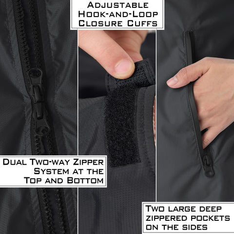 Swim Parka Kids Windproof Sherpa-Lined Unisex Parka Quick-dry Robe Coat for Kids Youth,Oversize Swimming Warm Jacket