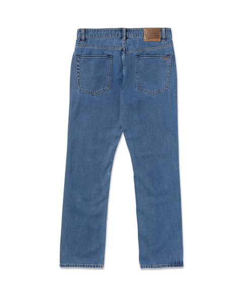 Volcom Men's Solver Denim Jean, Standard Issue Blue, 40x34