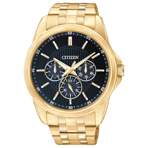 Citizen Quartz Mens Watch, Stainless Steel, Classic, Gold-Tone (Model: AG8342-52L) Citizen
