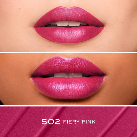 Lancôme L'Absolu Rouge Drama Ink Semi-Matte Liquid Lipstick - Highly Pigmented - All Day Wear - 502 Fiery Pink Lancôme